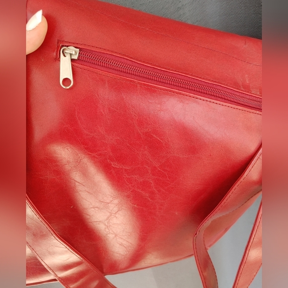 Vegan leather messenger bag - Picture 5 of 5